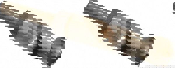 Reduced Shank Drill Bit: 59/64'' Dia, 1/2'' Shank Dia, 118 0, Cobalt